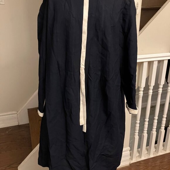 Black MOD Minidress with White Trim - Picture 5 of 9